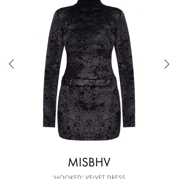 Nwot MISBHV cut out mock turtleneck dress S - Picture 4 of 8